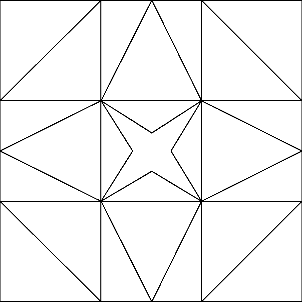 Pattern 41, Bridal Path barn quilt pattern thumbnail